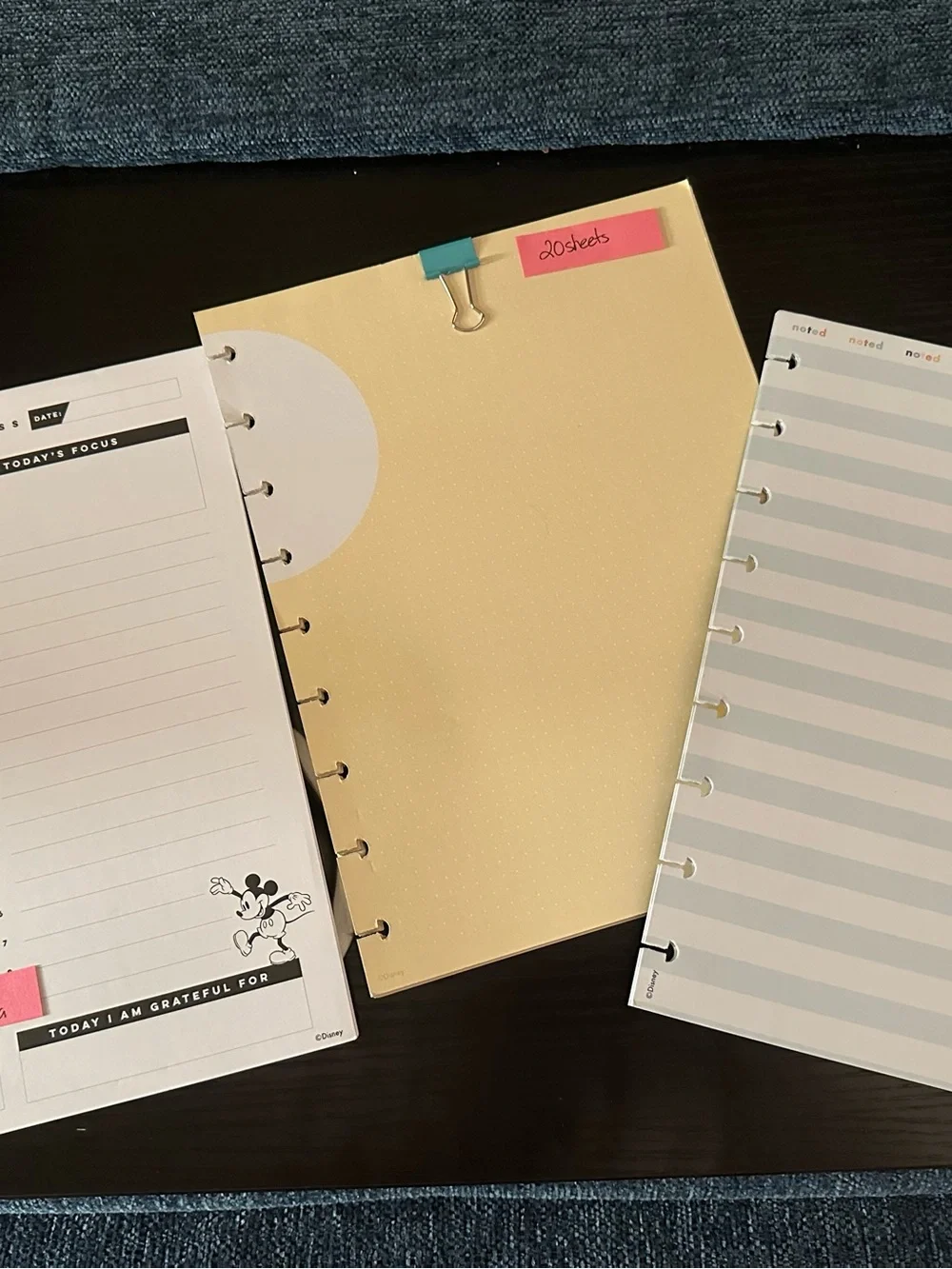 Happy Planner Mickey and Minnie Mouse Paper and accessories Bundle